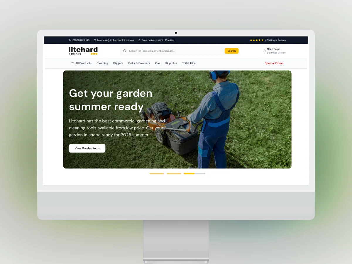 Litchard Tool Hire Homepage